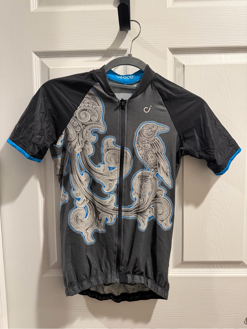 Velocio Women’s Black & Blue Short Sleeve Cycling Jersey